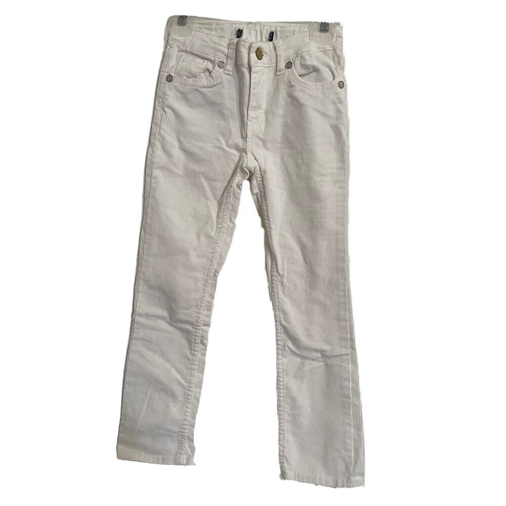 Girls Levi Corduroy Pants Size 6 White